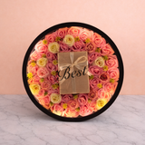 Mixed Artificial Roses Flower Black Box with Light | Custom Mother’s Day Gift