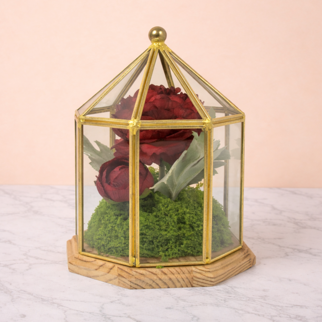 Artificial Flower Vase Arrangement | Decorative Floral Centerpiece