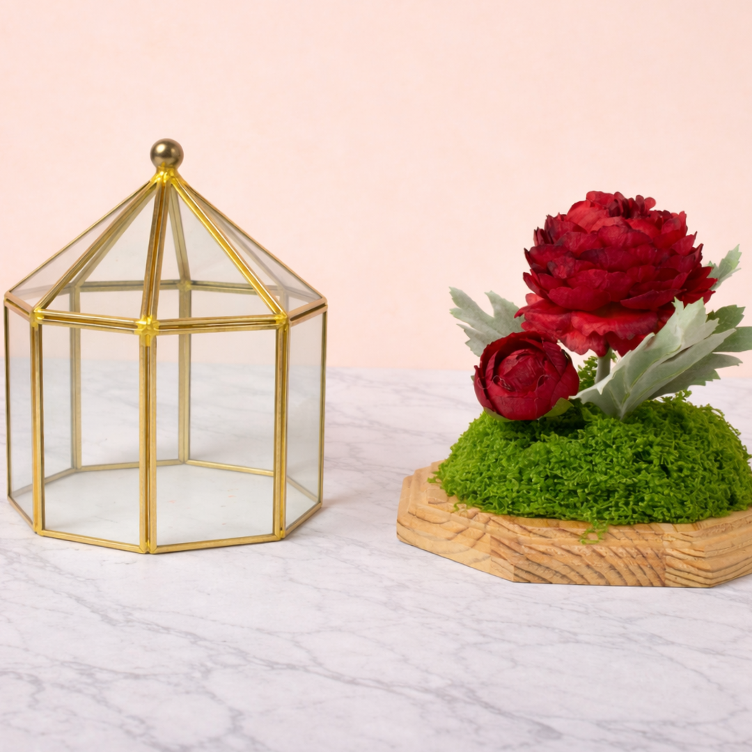 Artificial Flower Vase Arrangement | Decorative Floral Centerpiece