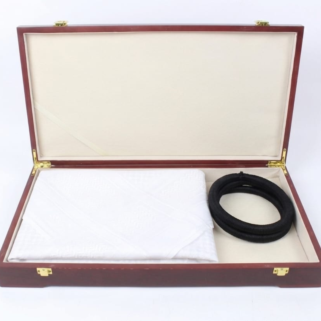 Premium Wooden Gift Box for Shemagh & Agal | Arabian Headwear Gift Box