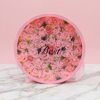 Round Rose Gift Box with LED Lights | Artificial Flower Gift Box