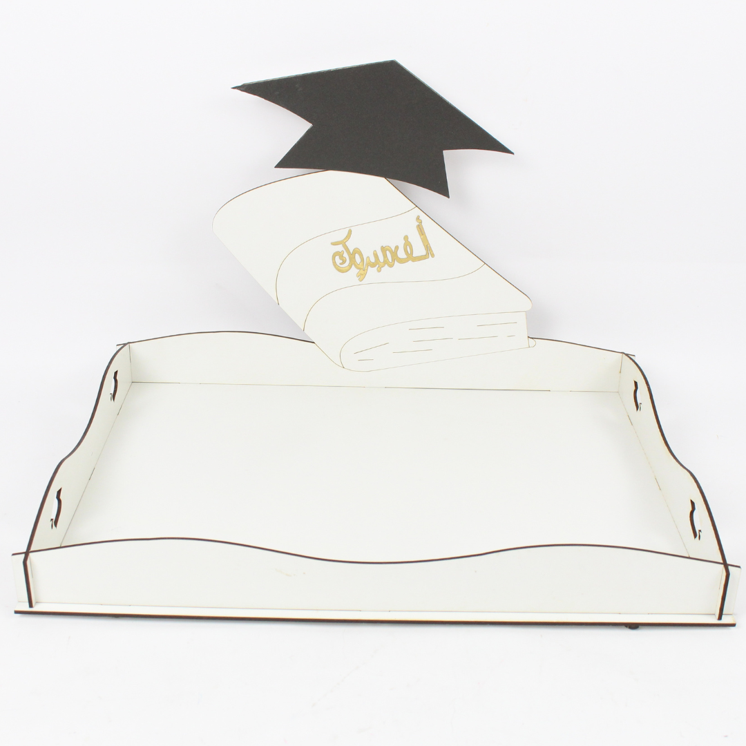 Graduation Wooden Tray 48×37×34.5 cm | Graduation Gift Display Tray