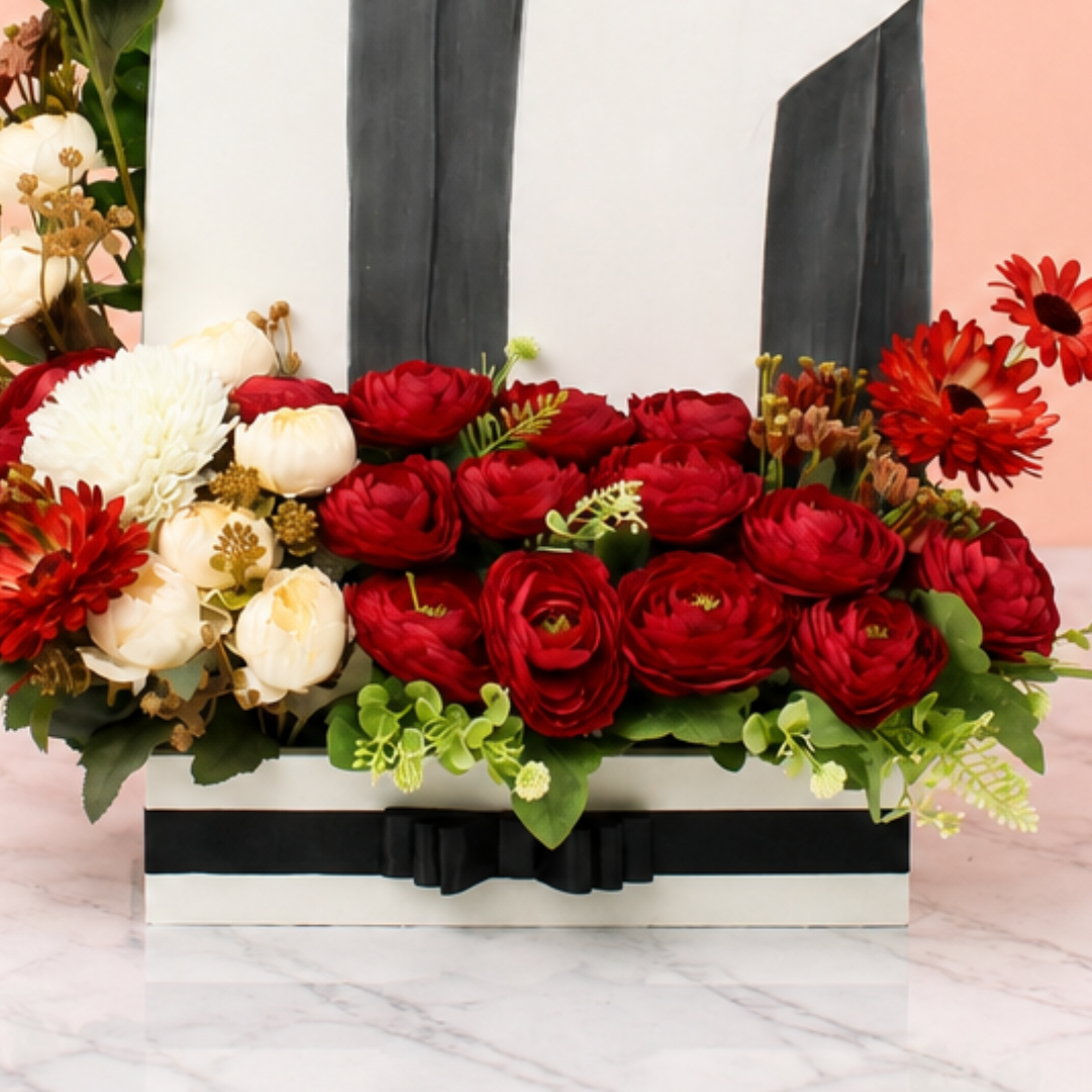 Personalized Graduation Flower Arrangement with Arab Attire Cut-Out