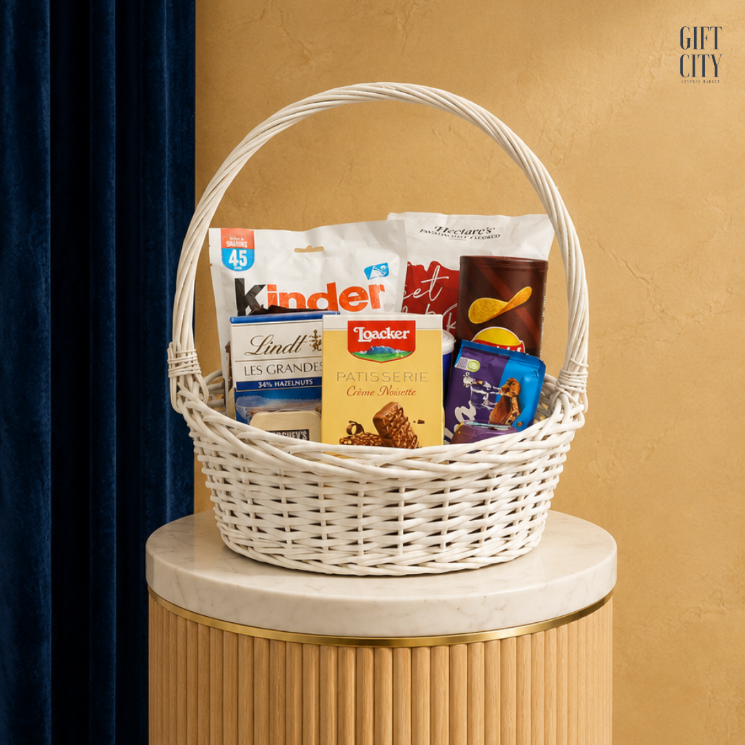 Premium Brand Snack Hamper – Kinder, Lindt & Loacker Gift Set