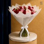 Luxurious 50-Piece Baby Rose Bouquet for Special Occasions