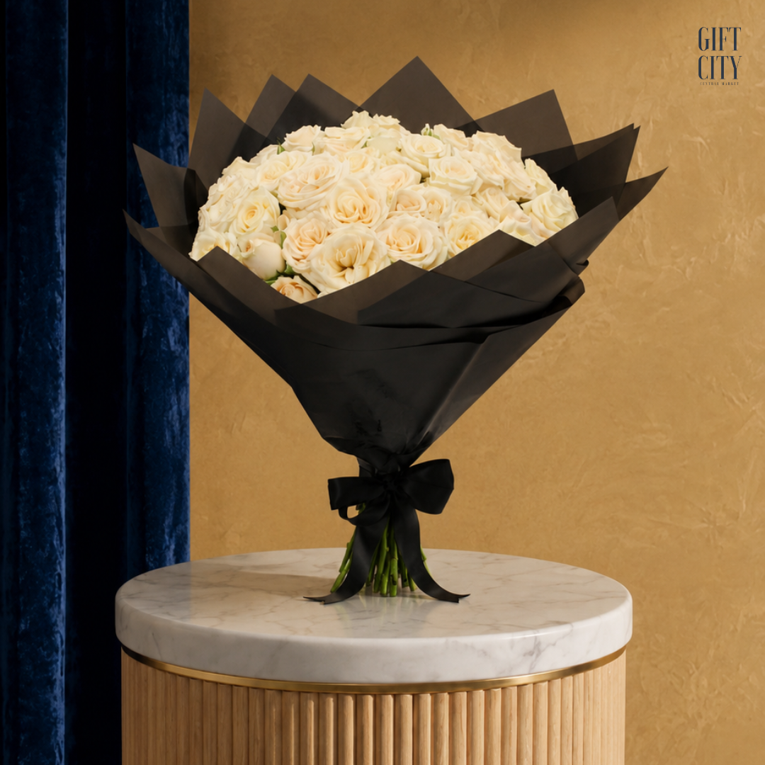 Premium 25-Piece Baby Rose Hand Bouquet | Elegant Floral Gift
