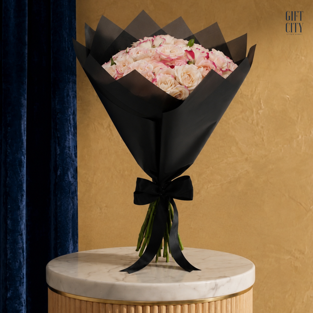 Premium 25-Piece Baby Rose Hand Bouquet | Elegant Floral Gift