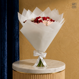 Premium 25-Piece Baby Rose Hand Bouquet | Elegant Floral Gift