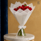 Premium 25-Piece Baby Rose Hand Bouquet | Elegant Floral Gift