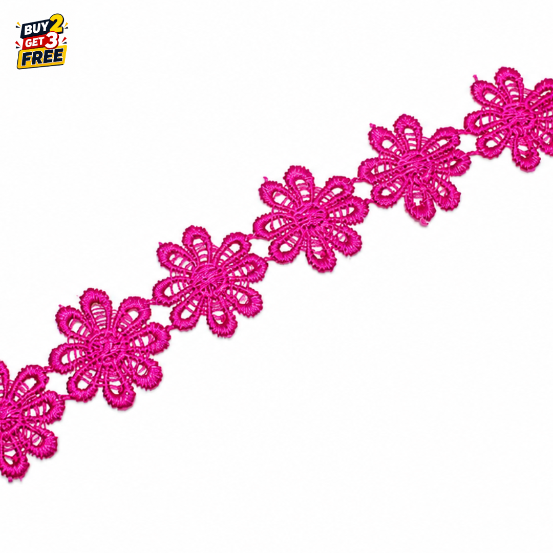 Premium Floral Guipure Lace Applique 15 Yard | Wedding & Costume Design Trim