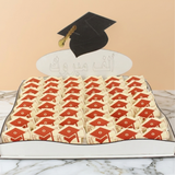 Graduation Tray with 54 Foldable Paper Chocolate Boxes