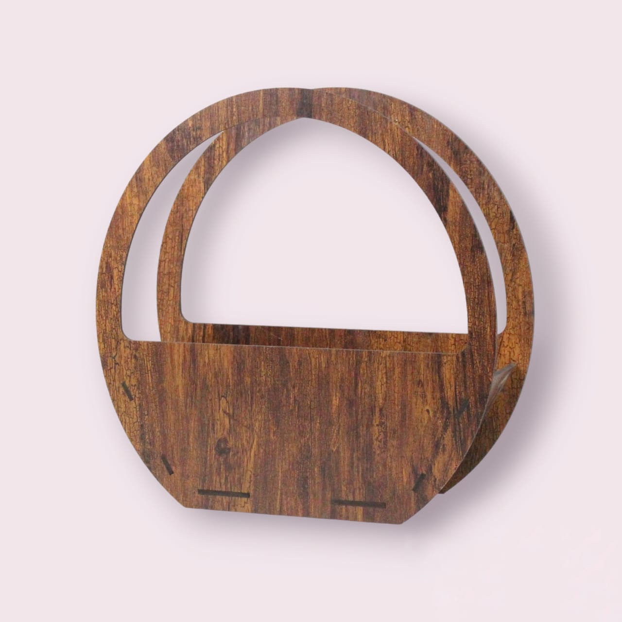 Wood Stand with Handle | Flower Arrangement | Centerpiece