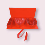 Our Red Compartmented Heart Gift Box is perfect for romantic occasions. With multiple compartments, it's ideal for organizing and presenting chocolates, jewelry, and other small gifts.