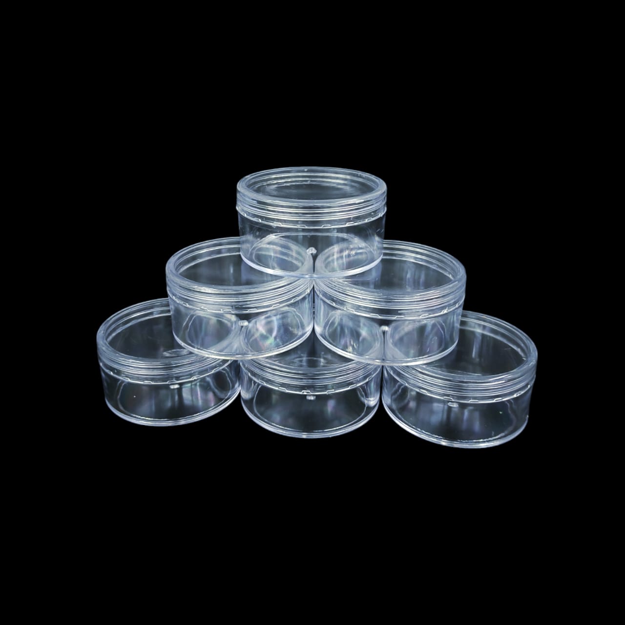 6PC Round Transparent PVC Box | Elegant Clear Gift Packaging