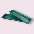 rectangular flower tray, plastic flower arrangements tray, green floral tray, flower arrangement container, floral display tray