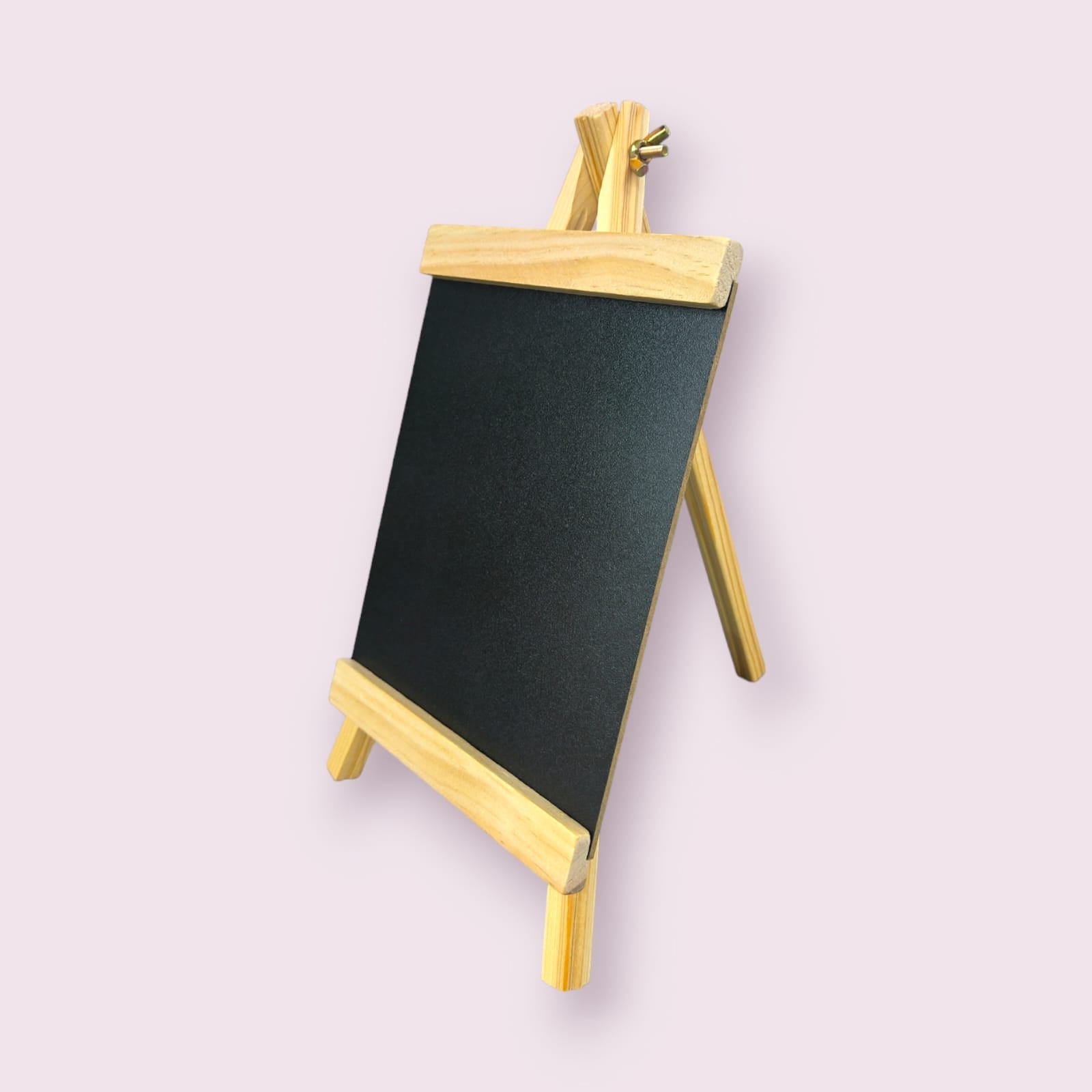 Black Board with Stand | Portable Mini Chalkboard for Messages and Displays (25x20CM)