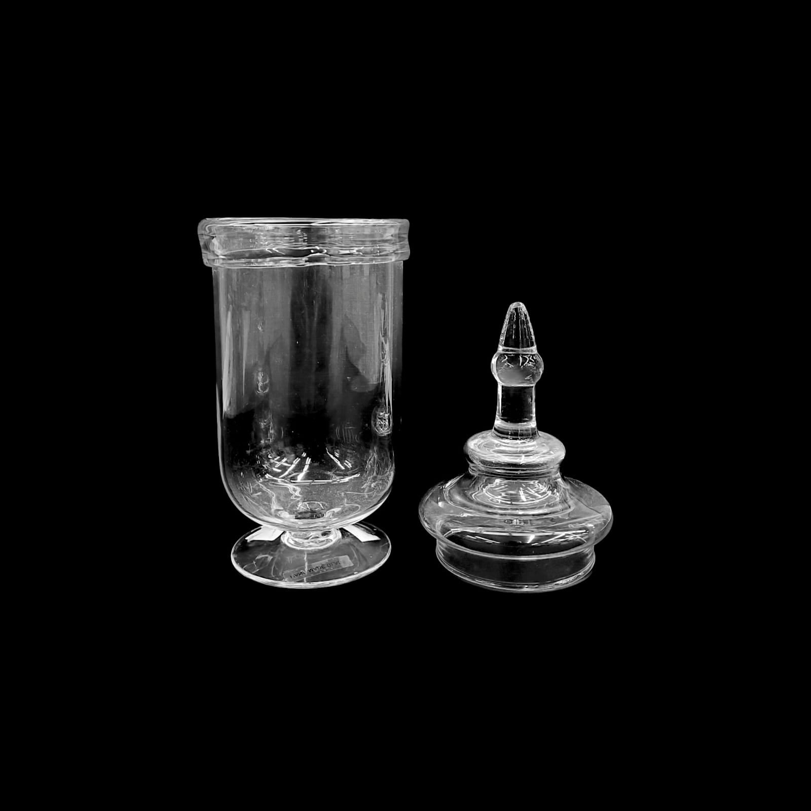 Apothecary Jar Glass with Lids 11x20cm | Elegant Storage Solution