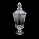 Large Apothecary Jar Glass with Lids 15x23x35cm | Elegant Storage Solution