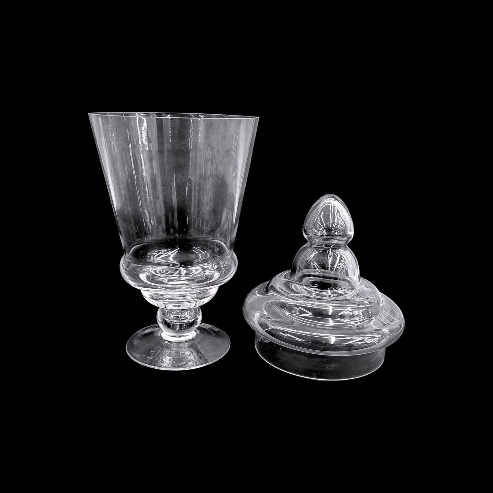 Large Apothecary Jar Glass with Lids 15x23x35cm | Elegant Storage Solution