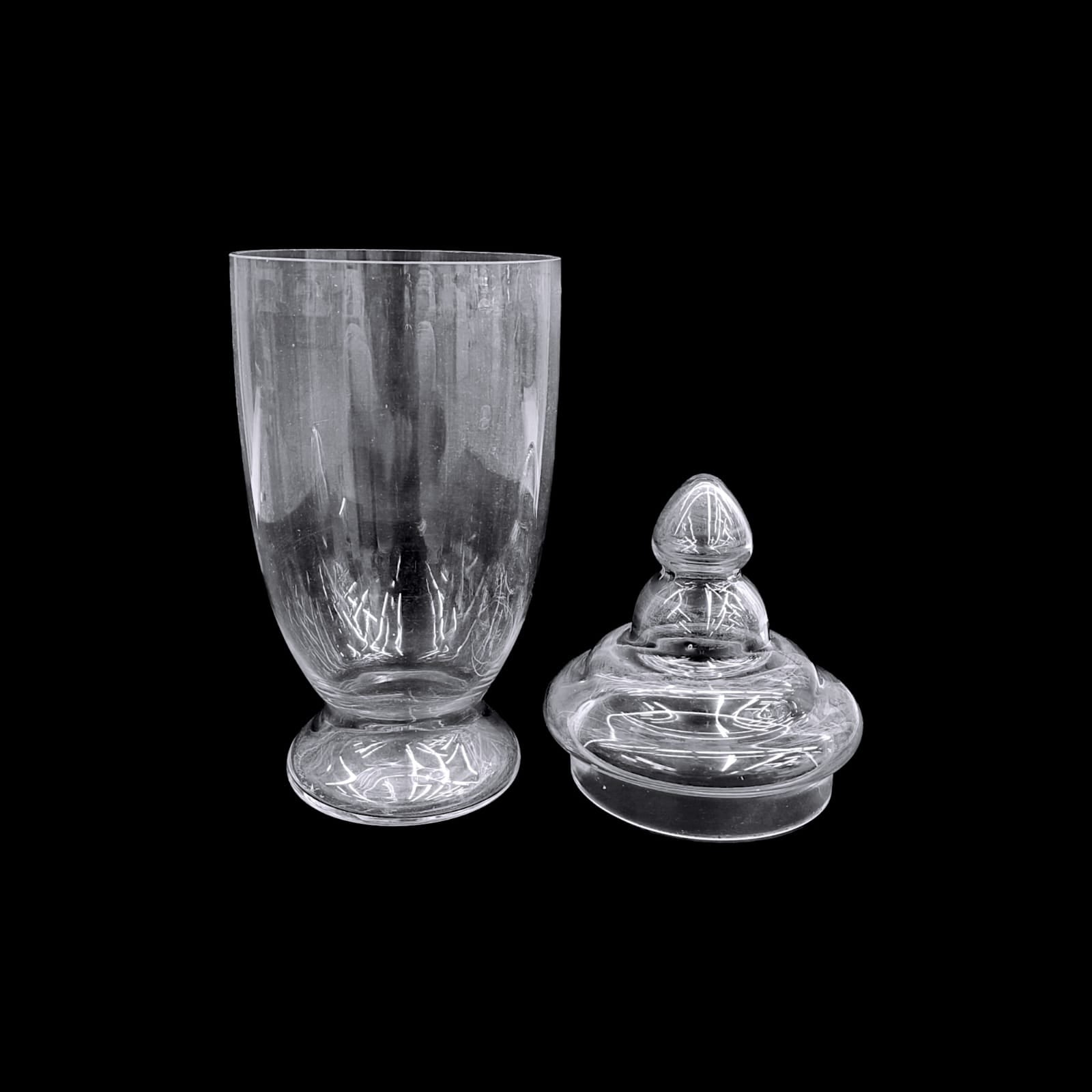 Apothecary Jar Glass with Lids 13x22x34cm | Elegant Storage Solution