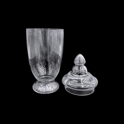 Apothecary Jar Glass with Lids 13x22x34cm | Elegant Storage Solution