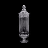 Large Apothecary Jar Glass with Lids 12x34x45cm | Elegant Storage Solution