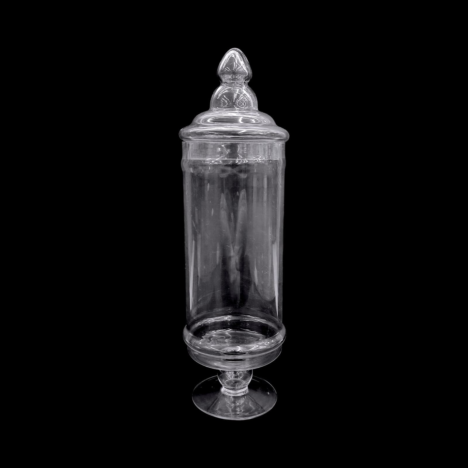Large Apothecary Jar Glass with Lids 12x34x45cm | Elegant Storage Solution