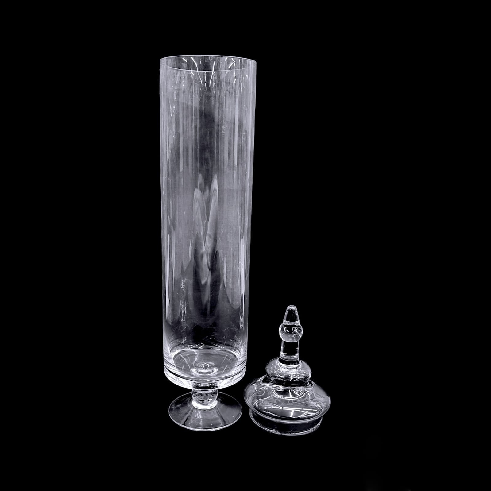 Tall Apothecary Jar Glass with Lids 10x44x58cm | Elegant Storage Solution