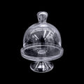 cake glass with stand, glass cake stand with lid, 19x24cm cake stand, glass cake dome, dessert display, cake presentation