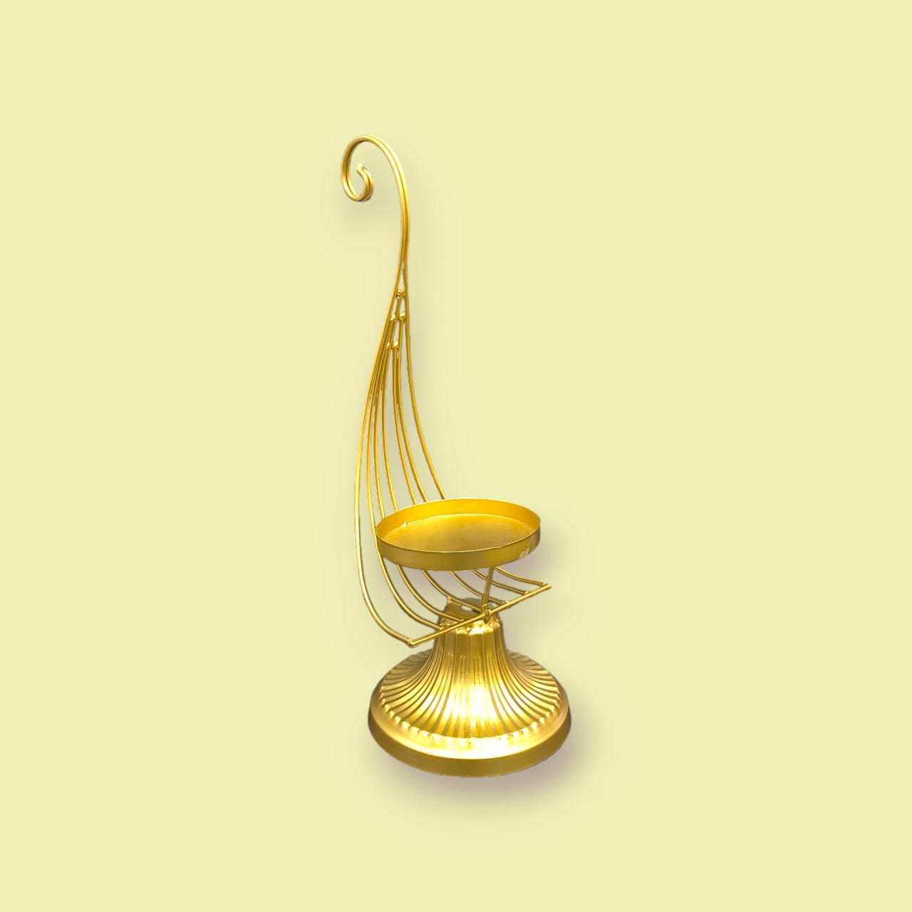 Gold Tealight Candle Holder - 2pcs
