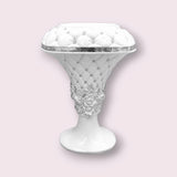 Elegant White Polystone Vase