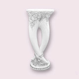 Elegant White Polystone Vase 42x110cm