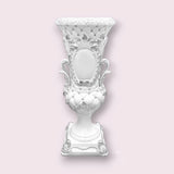 Elegant White Polystone Vase 38x90CM