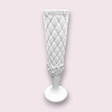 Elegant White Polystone Vase 29x124cm | Modern Minimalist Decor