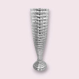 Exquisite Polystone Mirror Mosaic Vase 33x123cm | Luxurious Home Decor