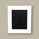 White Wood Square Black Board 30x35cm | Versatile Chalkboard for Home & Events