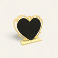 unique heart shape blackboard, heart-shaped chalkboard, blackboard with stand, romantic blackboard decor, small heart blackboard, decorative blackboard