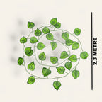 Artificial green vine creeper hanging leaf, faux vine creeper bunch, decorative garland, indoor outdoor greenery, long hanging vines