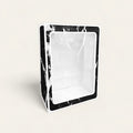 Marble gift bag, PVC window gift bag, paper gift bag with handle, elegant gift bag, luxury gift packaging