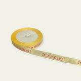 "It's a Girl" Satin Ribbon 1/2 Inch x 25 Yards | Baby Shower Decoration