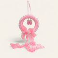Baby girl foam board decor, "It's a Girl" hanging foam board, 25 cm baby shower decor, organza ribbon baby girl decor, baby shower pink foam board