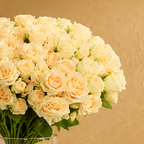 Luxurious 50-Piece Baby Rose Vase Bouquet | Premium Floral Gift