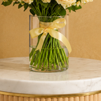 Luxurious 50-Piece Baby Rose Vase Bouquet | Premium Floral Gift