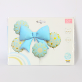 5-Piece Matte Bow Foil Balloon Bouquet Set – 1 Big 38cm + 4 Small 18cm