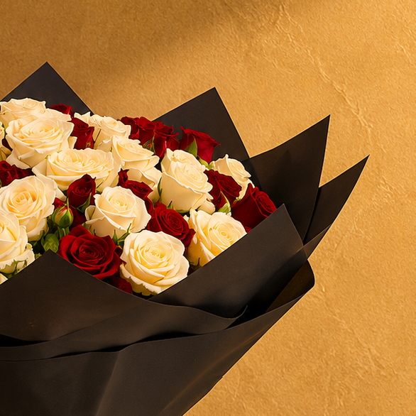 Luxurious 50-Piece Baby Rose Bouquet for Special Occasions