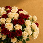 Luxurious 50-Piece Baby Rose Vase Bouquet | Premium Floral Gift