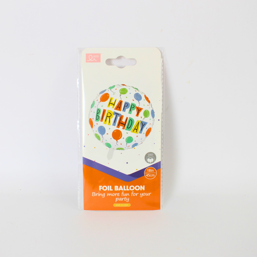 Happy Birthday Foil Balloon 18in | Birthday Party Decorations