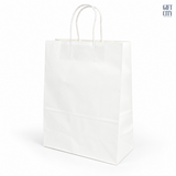Plain Paper Bag with Brown Twisted Handle 36×33cm | 12 Pc Pack