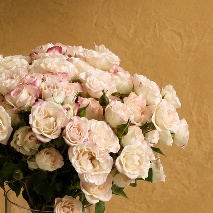 Premium 25-Piece Baby Rose Vase Bouquet | Elegant Floral Arrangement
