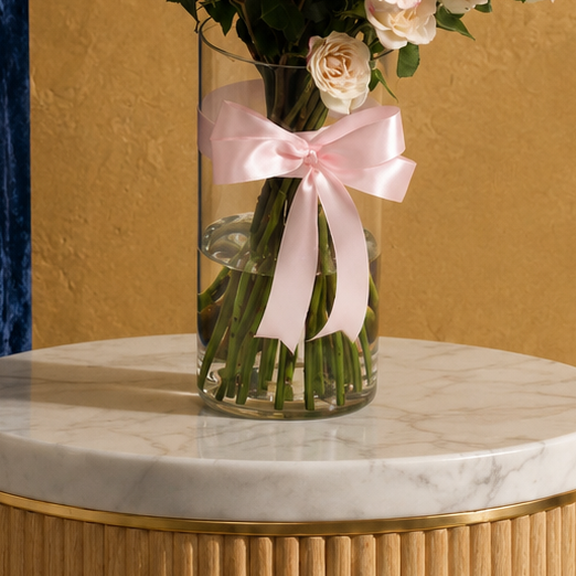 Premium 25-Piece Baby Rose Vase Bouquet | Elegant Floral Arrangement